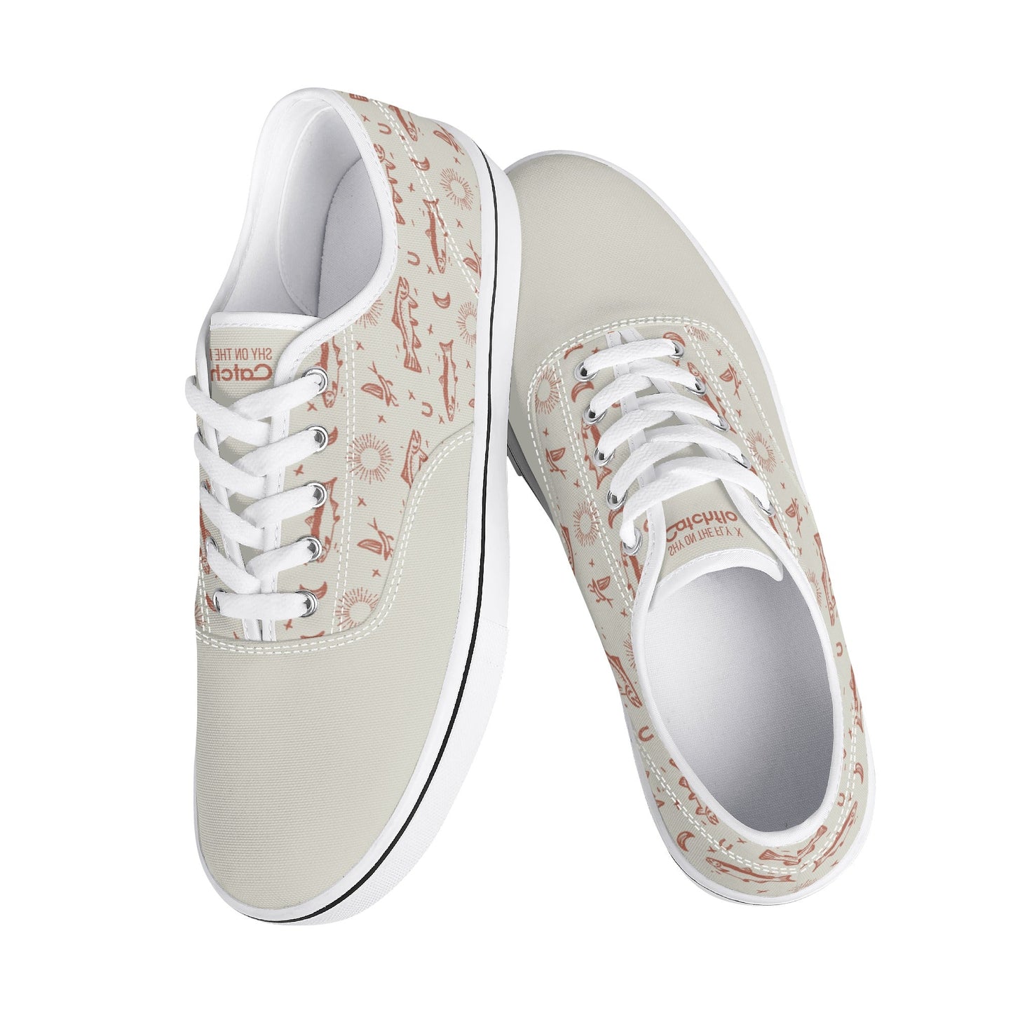 (QUICK SHIP) Womens Shyanne Orvis + Catchflo Untamed Canvas Boat Shoe