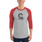 Catchflo Footwear Unisex 3/4 Sleeve Raglan Shirt (11 color choices)