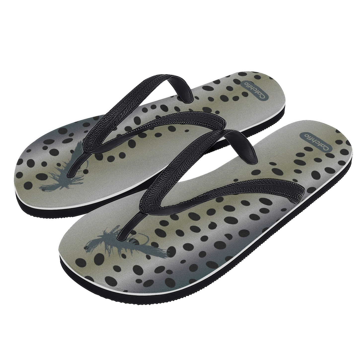 Mens David Hartlin + Catchflo Salmontown Smooth AS Flip Flops