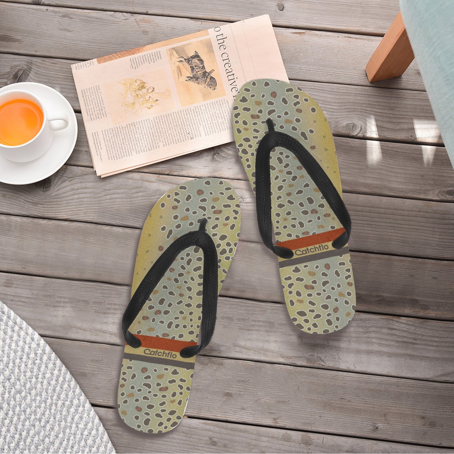 Mens Browntown Flip Flops