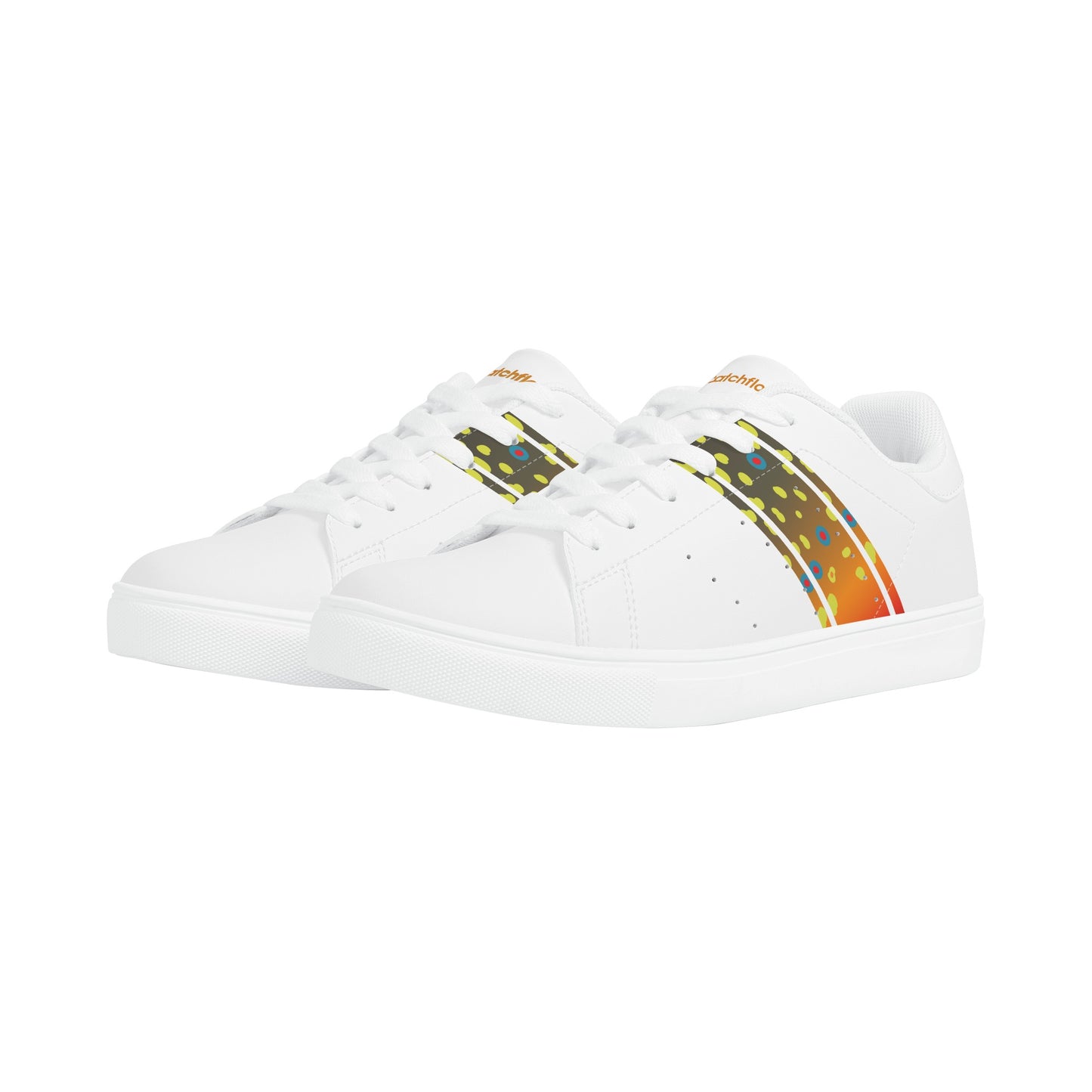 Womens Brookietown Racer Vegan Leather Sneaker (white)