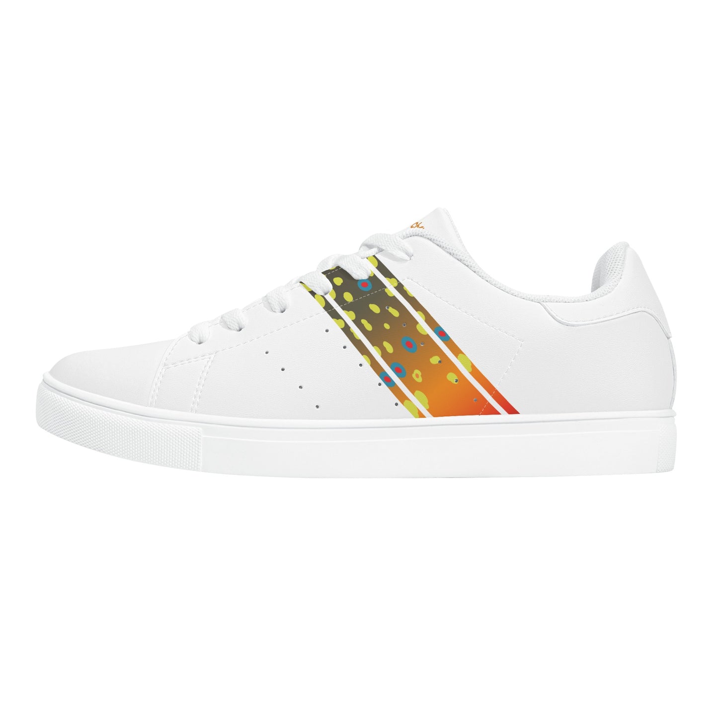 Womens Brookietown Racer Vegan Leather Sneaker (white)