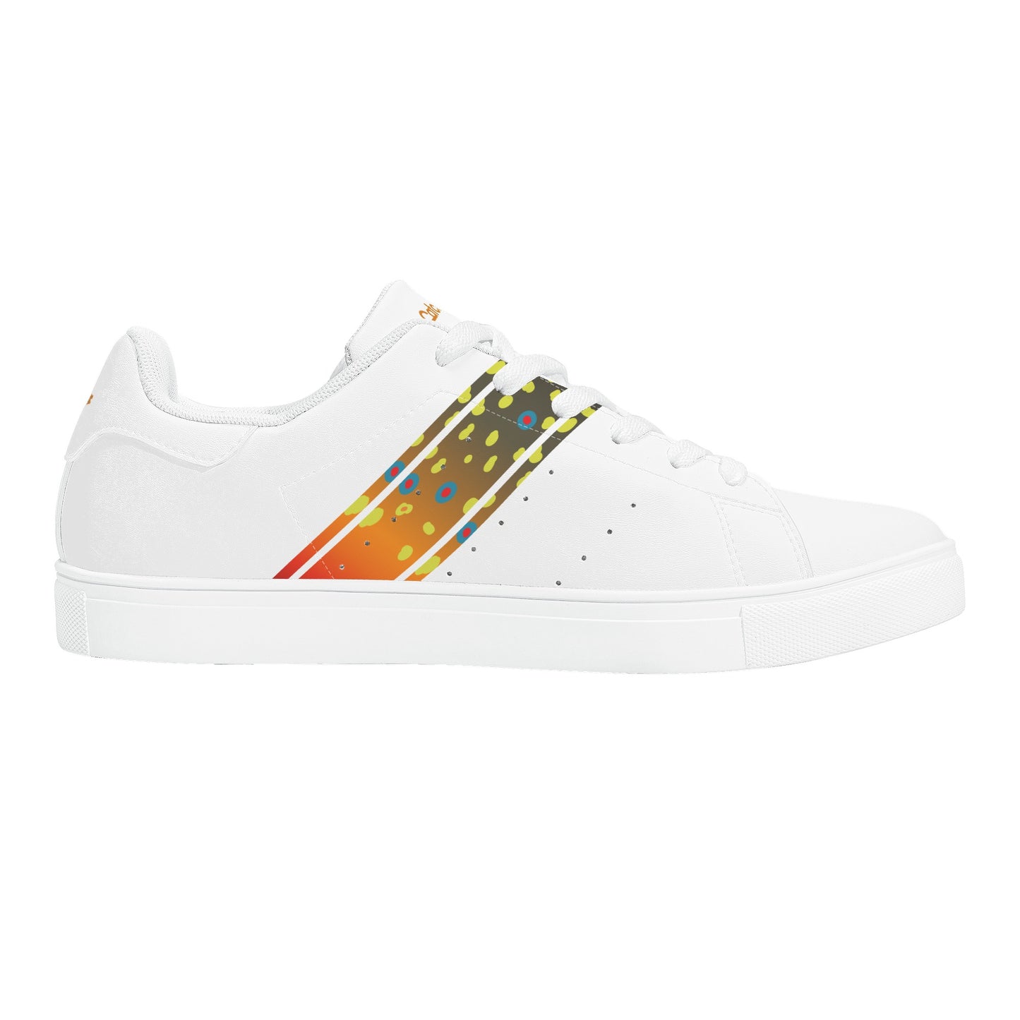 Womens Brookietown Racer Vegan Leather Sneaker (white)
