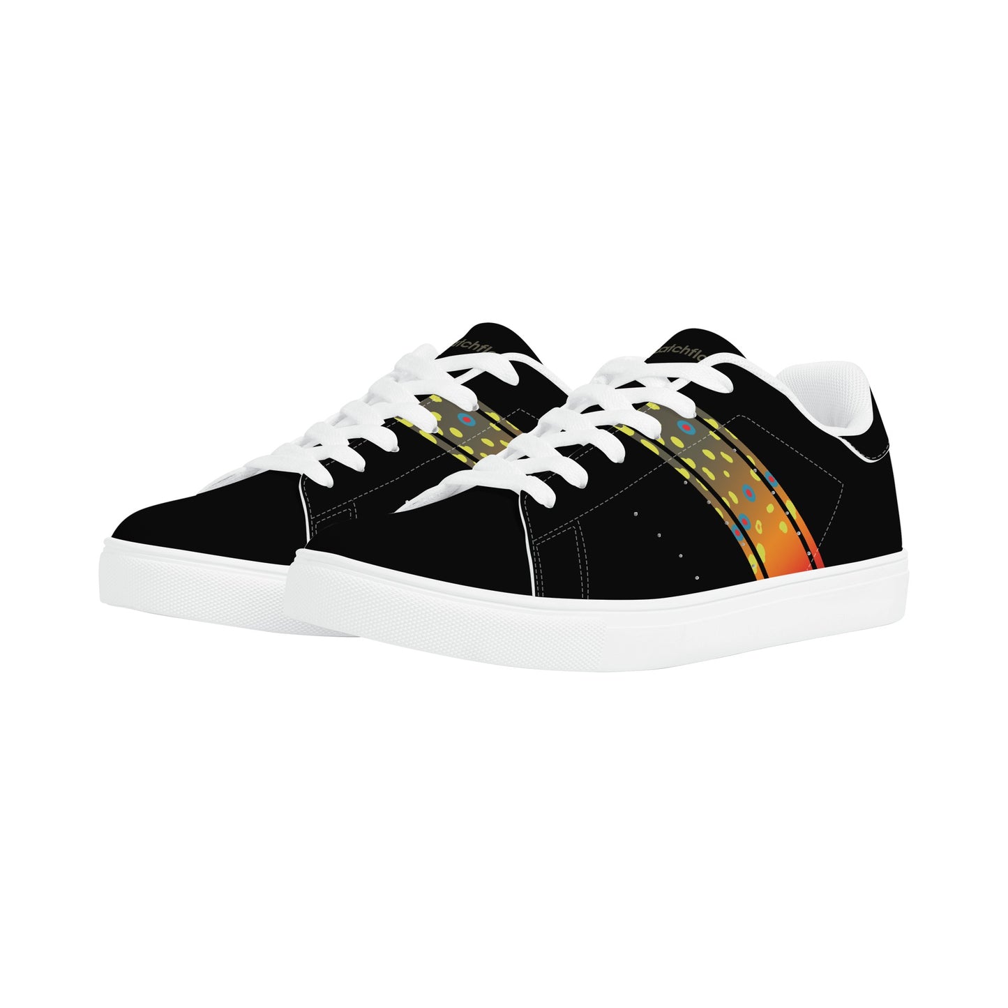 Mens Brookietown Racer Vegan Leather Sneaker (black)