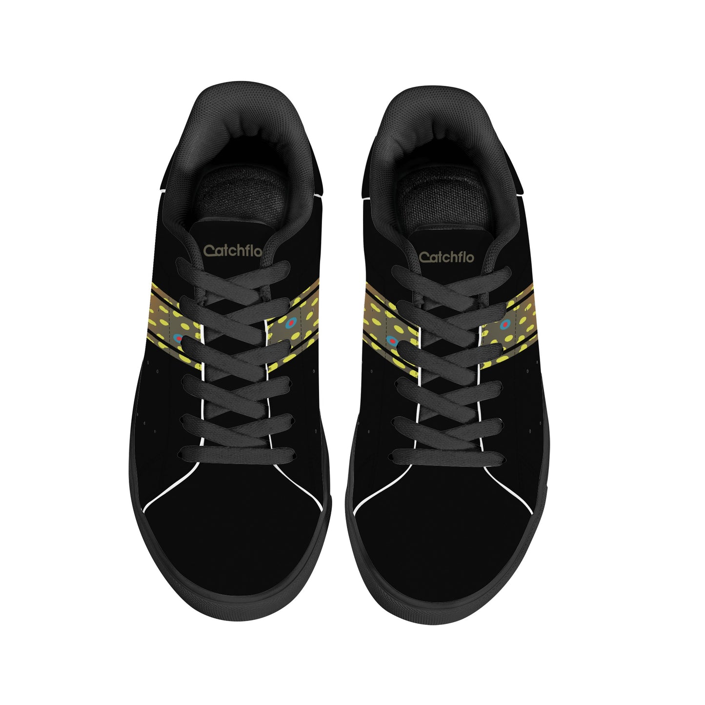 Mens Brookietown Racer Vegan Leather Sneaker (black)