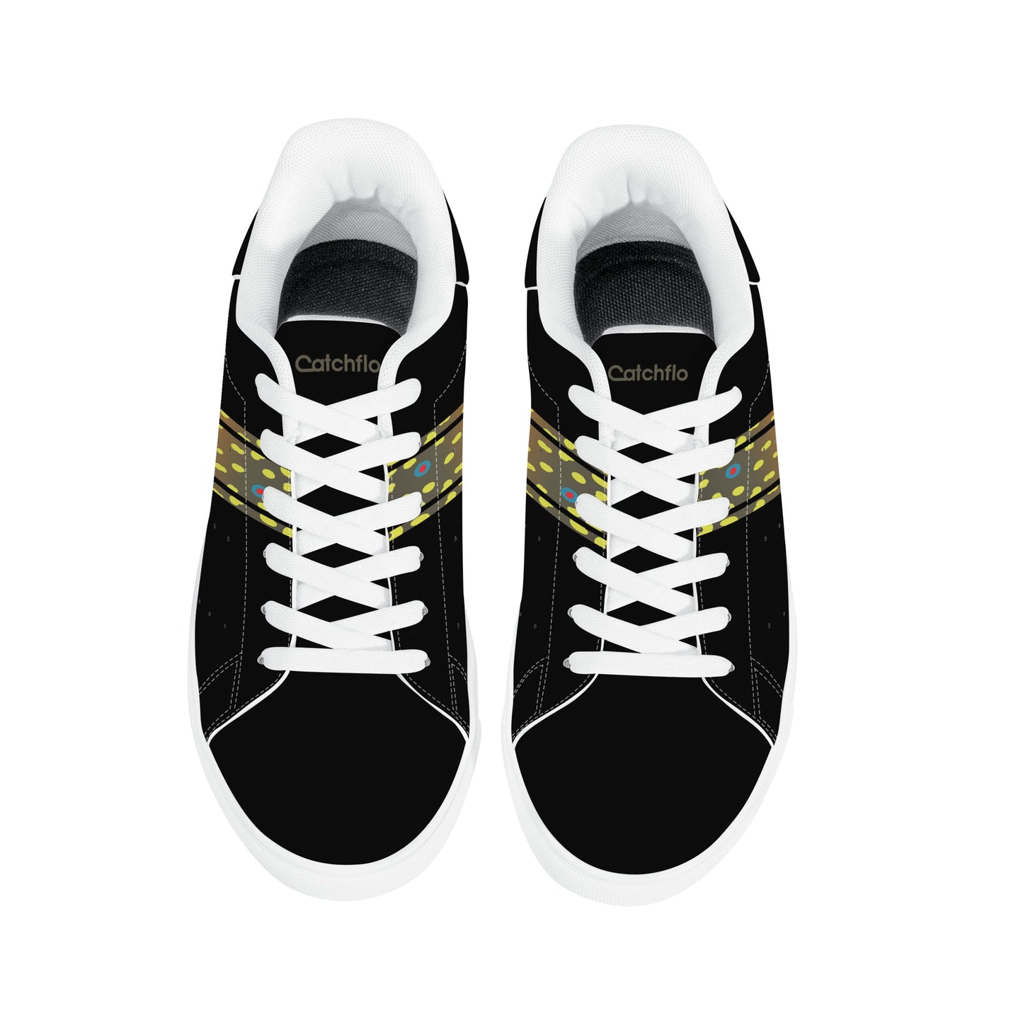 Mens Brookietown Racer Vegan Leather Sneaker (black)