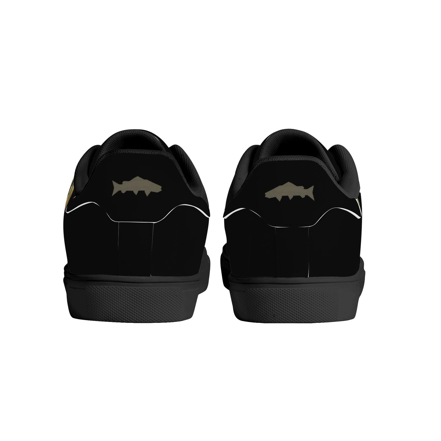Mens Brookietown Racer Vegan Leather Sneaker (black)
