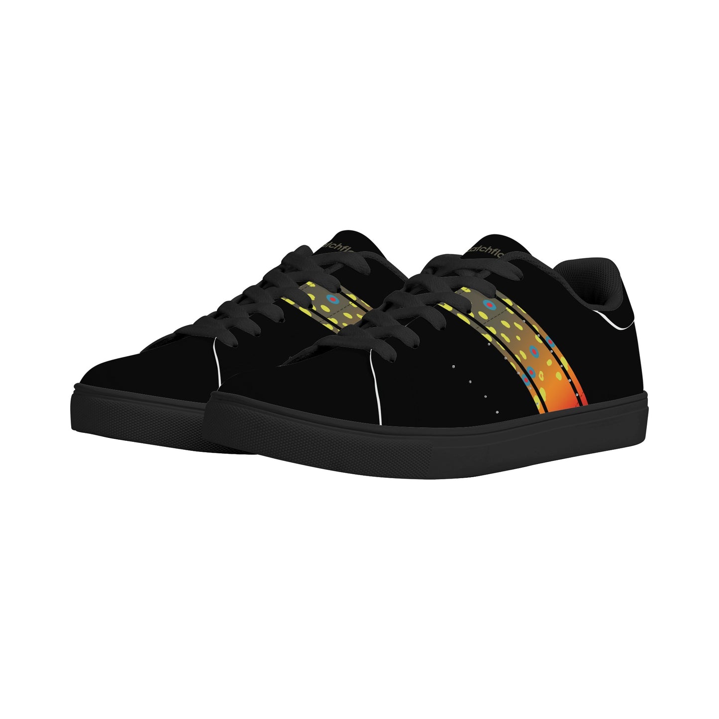 Mens Brookietown Racer Vegan Leather Sneaker (black)