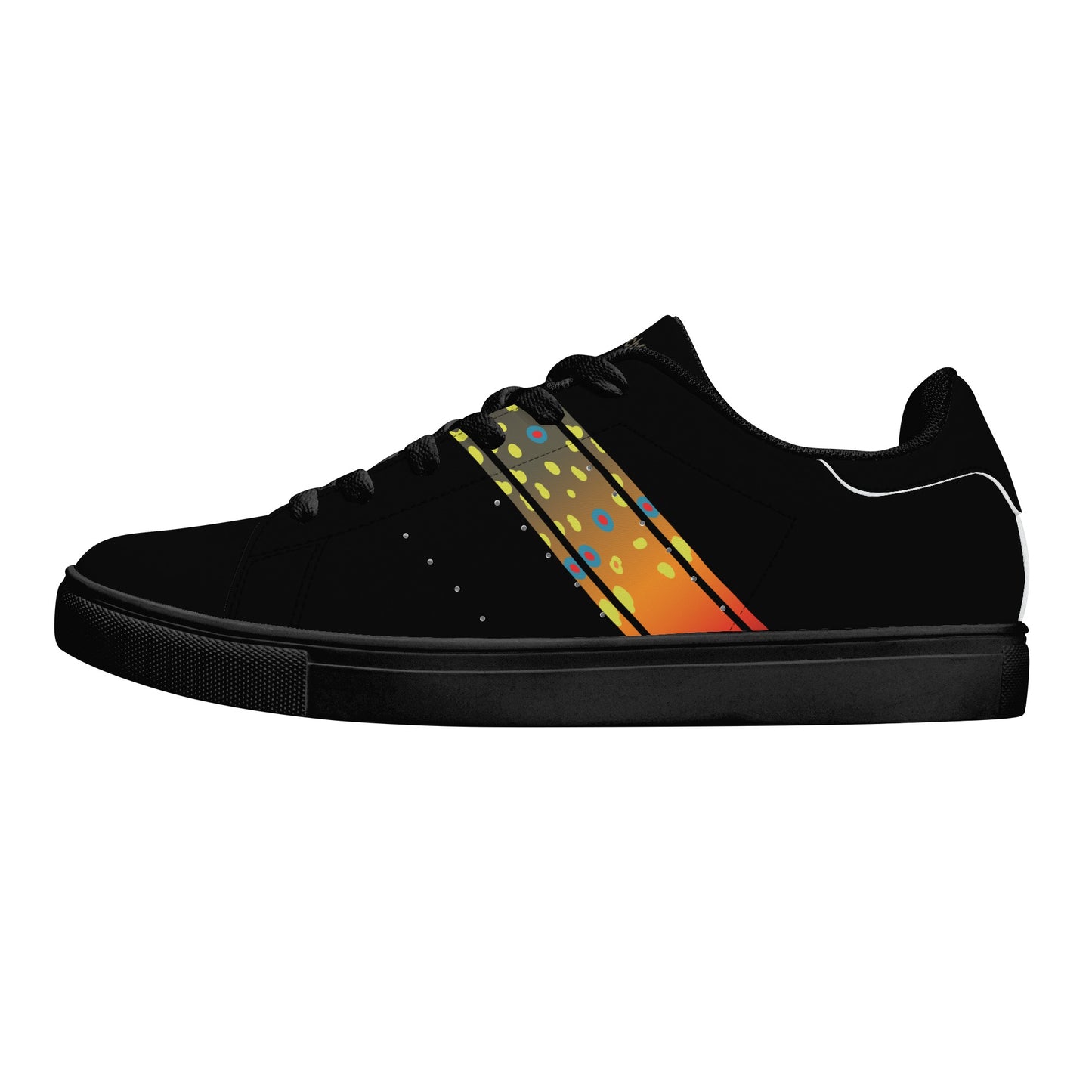 Mens Brookietown Racer Vegan Leather Sneaker (black)