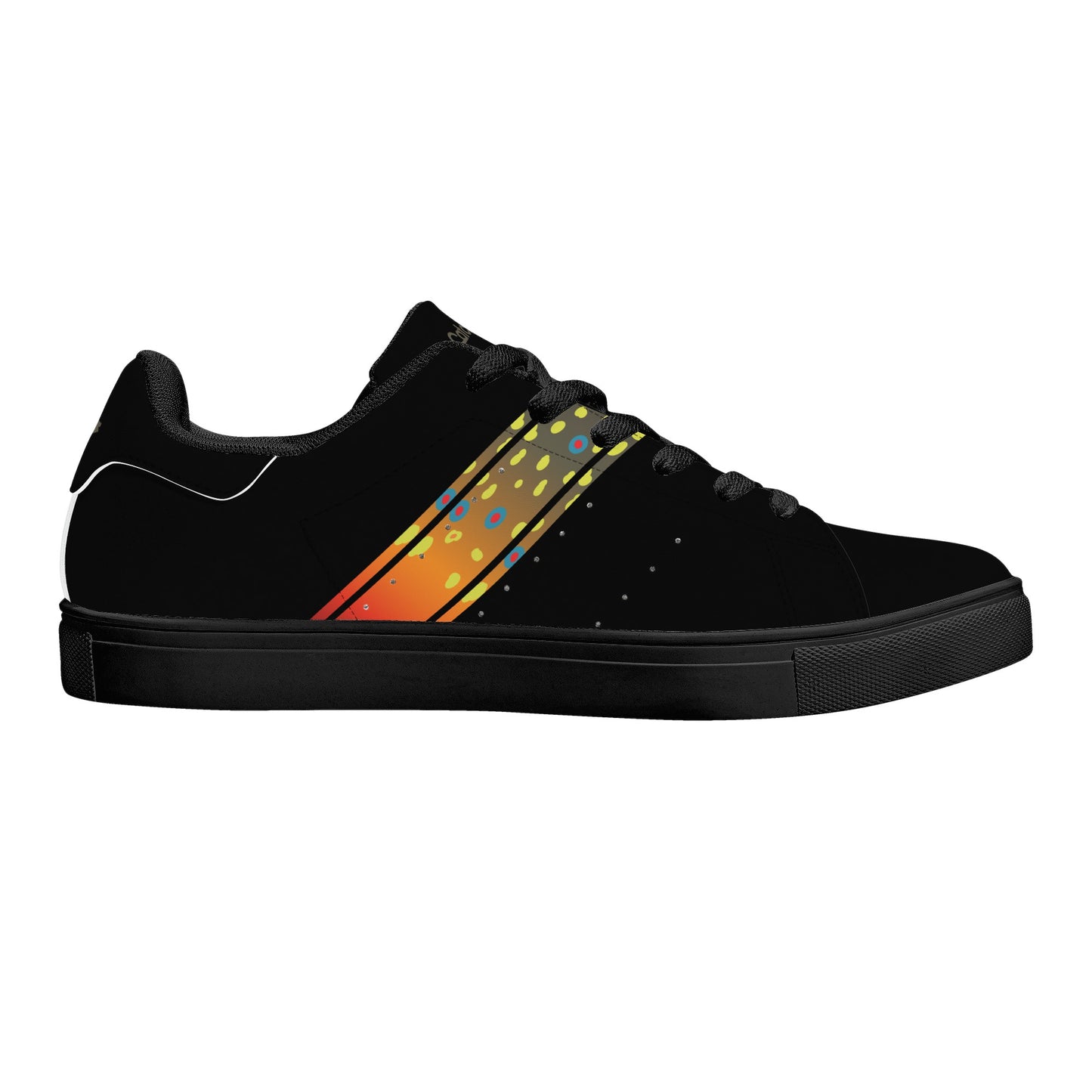 Mens Brookietown Racer Vegan Leather Sneaker (black)