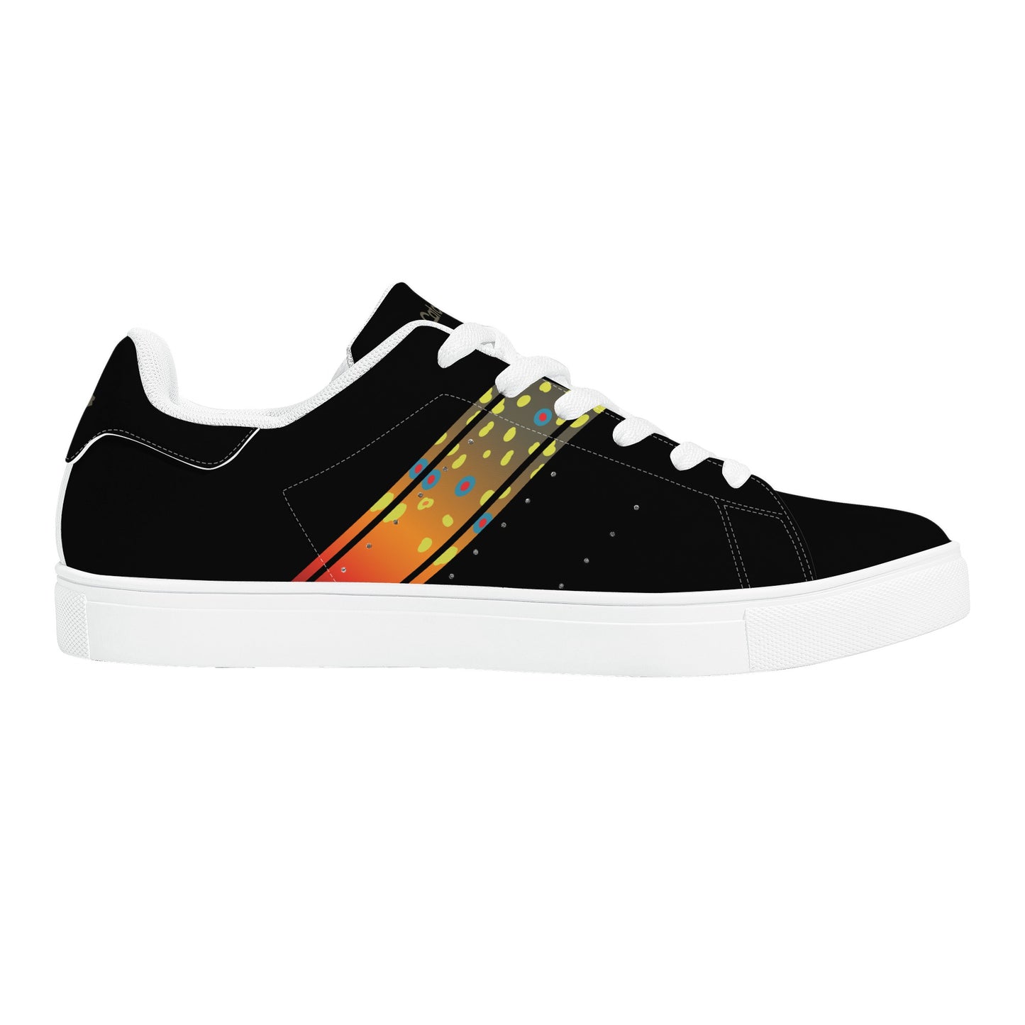Mens Brookietown Racer Vegan Leather Sneaker (black)
