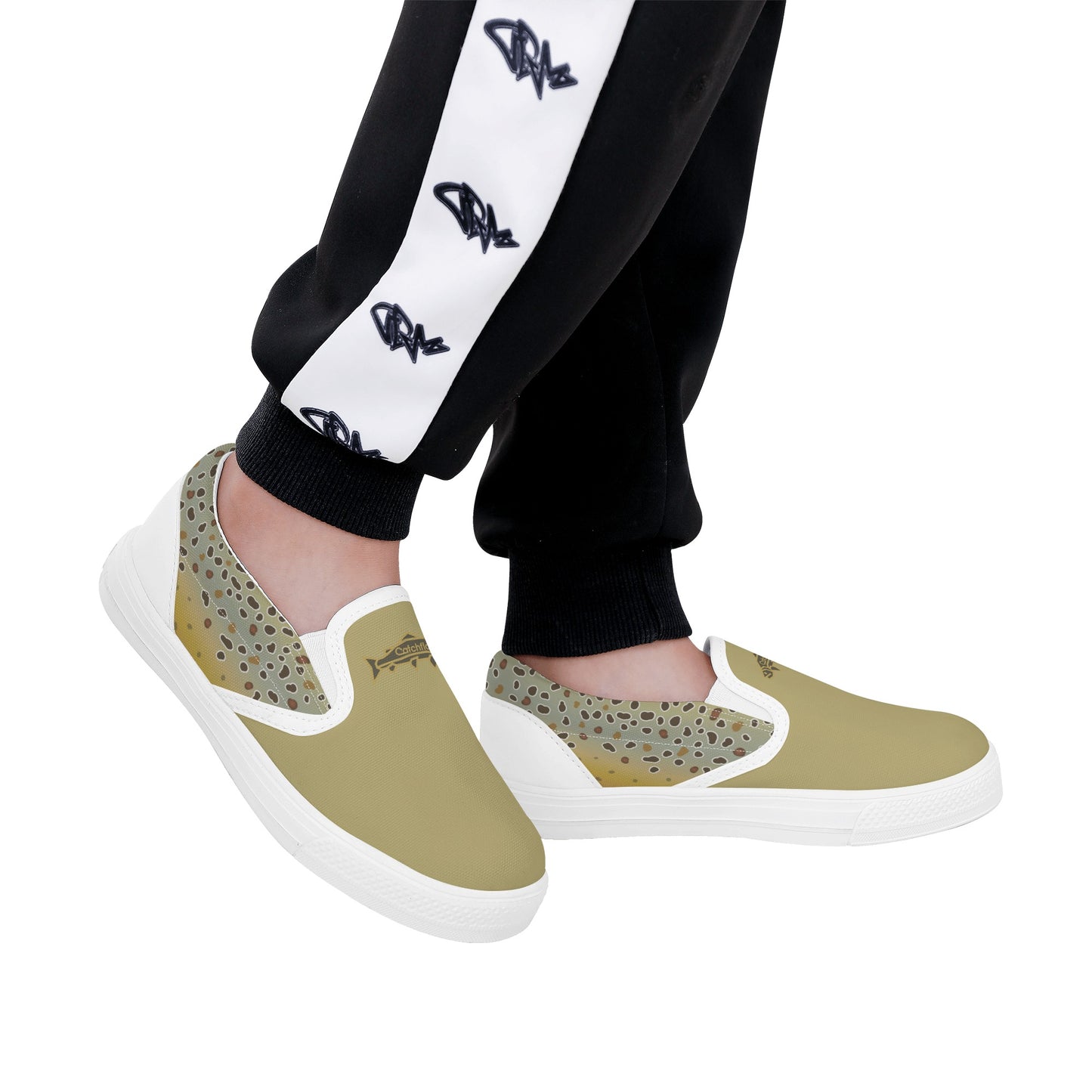 KidFLO Browntown Smooth Canvas Slip-On Shoe