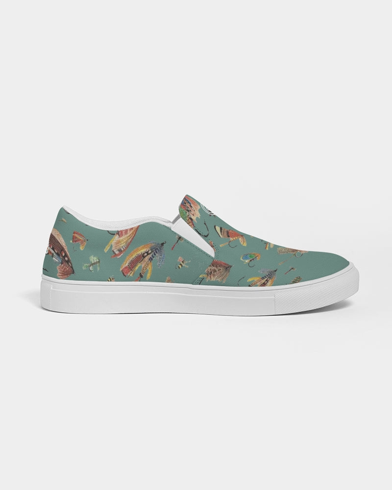 Womens Retro Rain Slip-On Canvas Shoe (pine)
