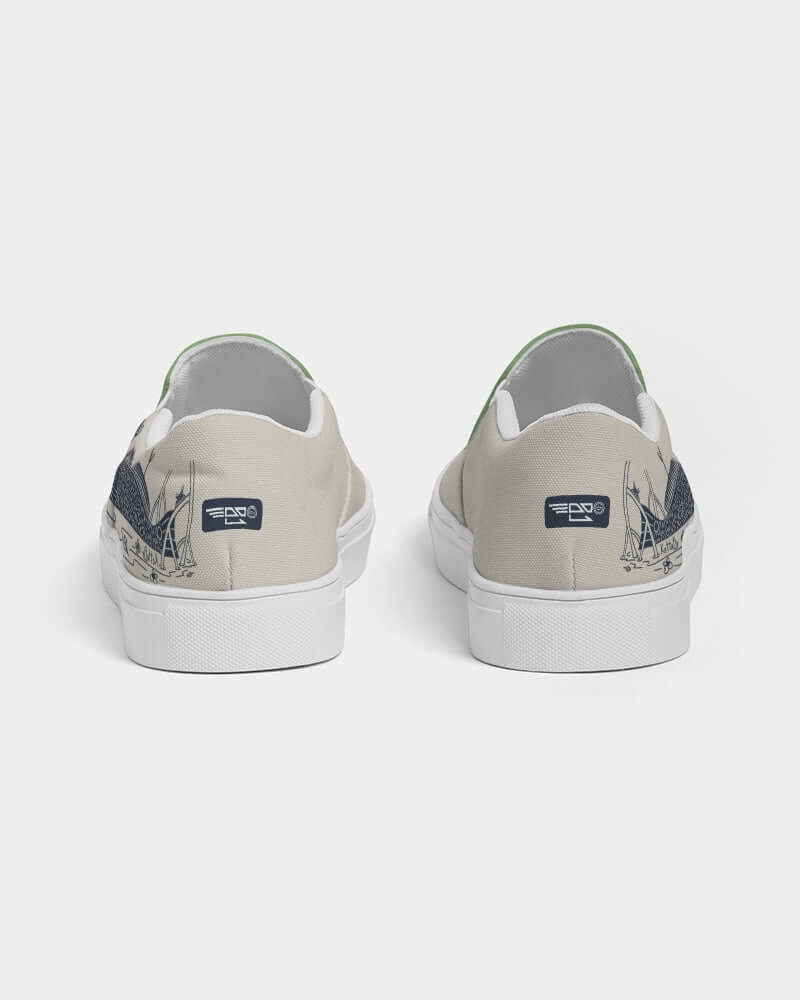 (ARTIST ORIGINAL) Mens Kettafly Lowrider Redfish Slip-On Canvas Shoe