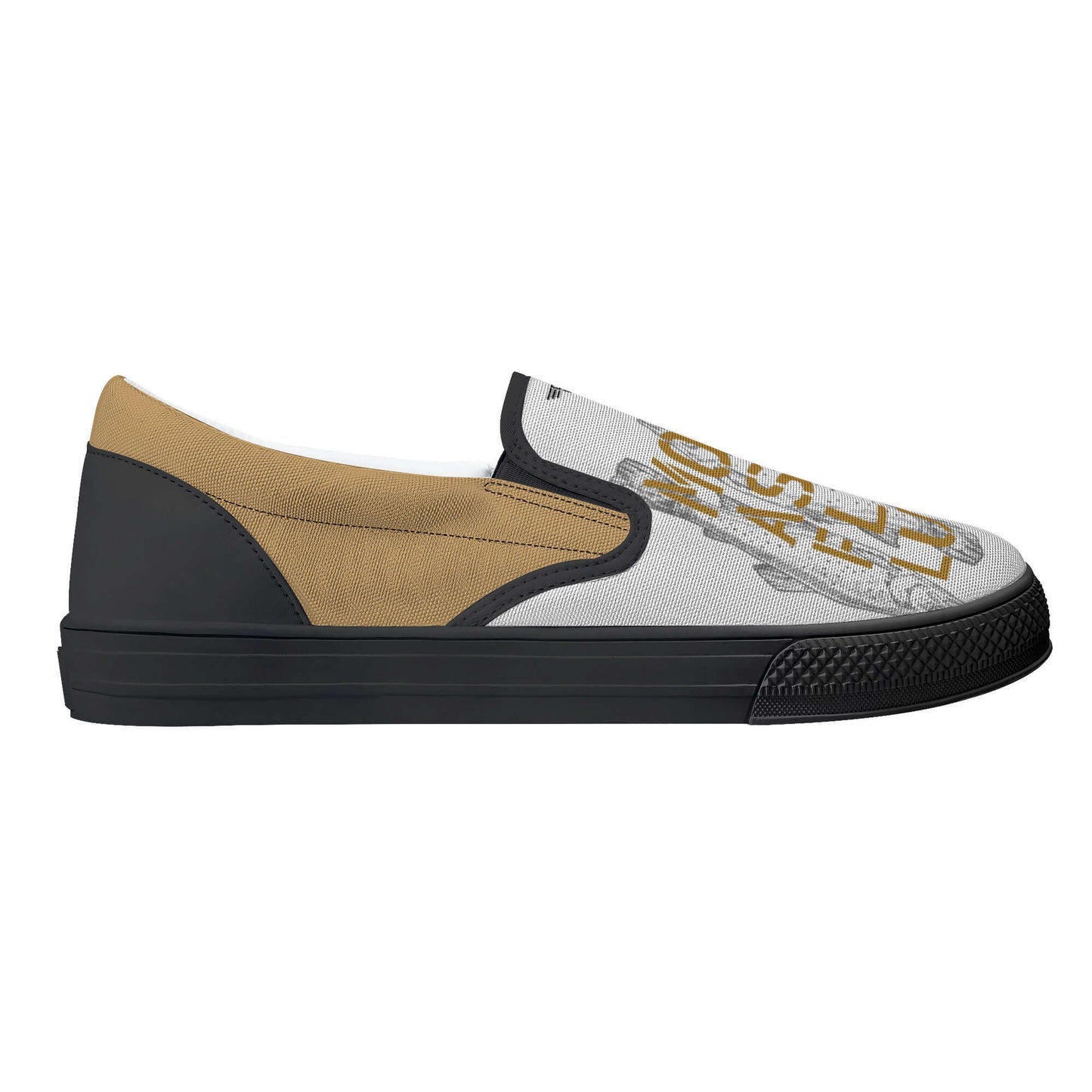 Moccasin Fly Club by Anna Wallingford Mens/Womens Canvas Slip-On Blackout Shoes