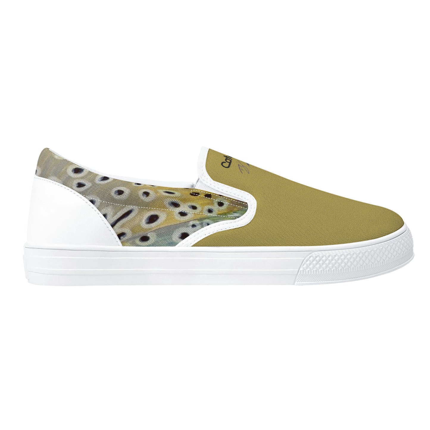(TY HALLOCK) Mens/Womens Catchflo Creator Brown Trout Slip-On Canvas Shoe