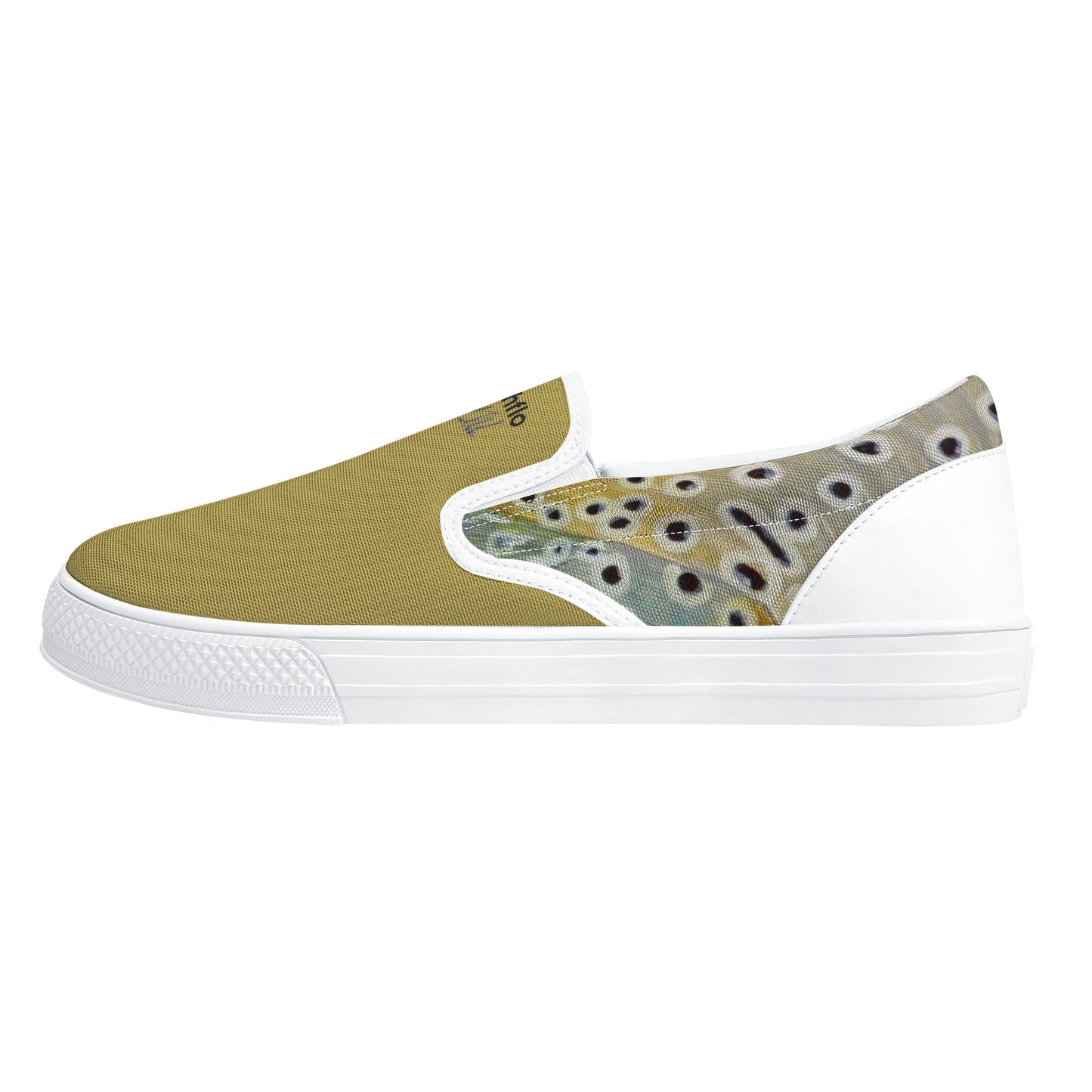 (TY HALLOCK) Mens/Womens Catchflo Creator Brown Trout Slip-On Canvas Shoe