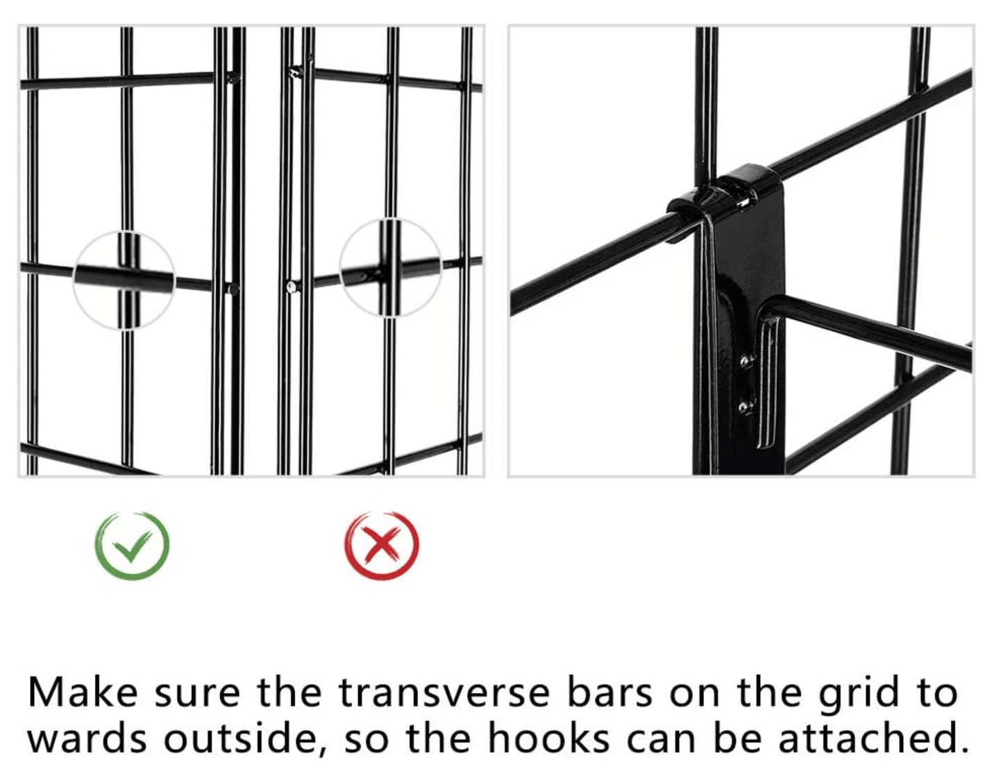 Catchflo Merchandising Grid Panel 3-Sided Tower (Includes 18 Hooks)