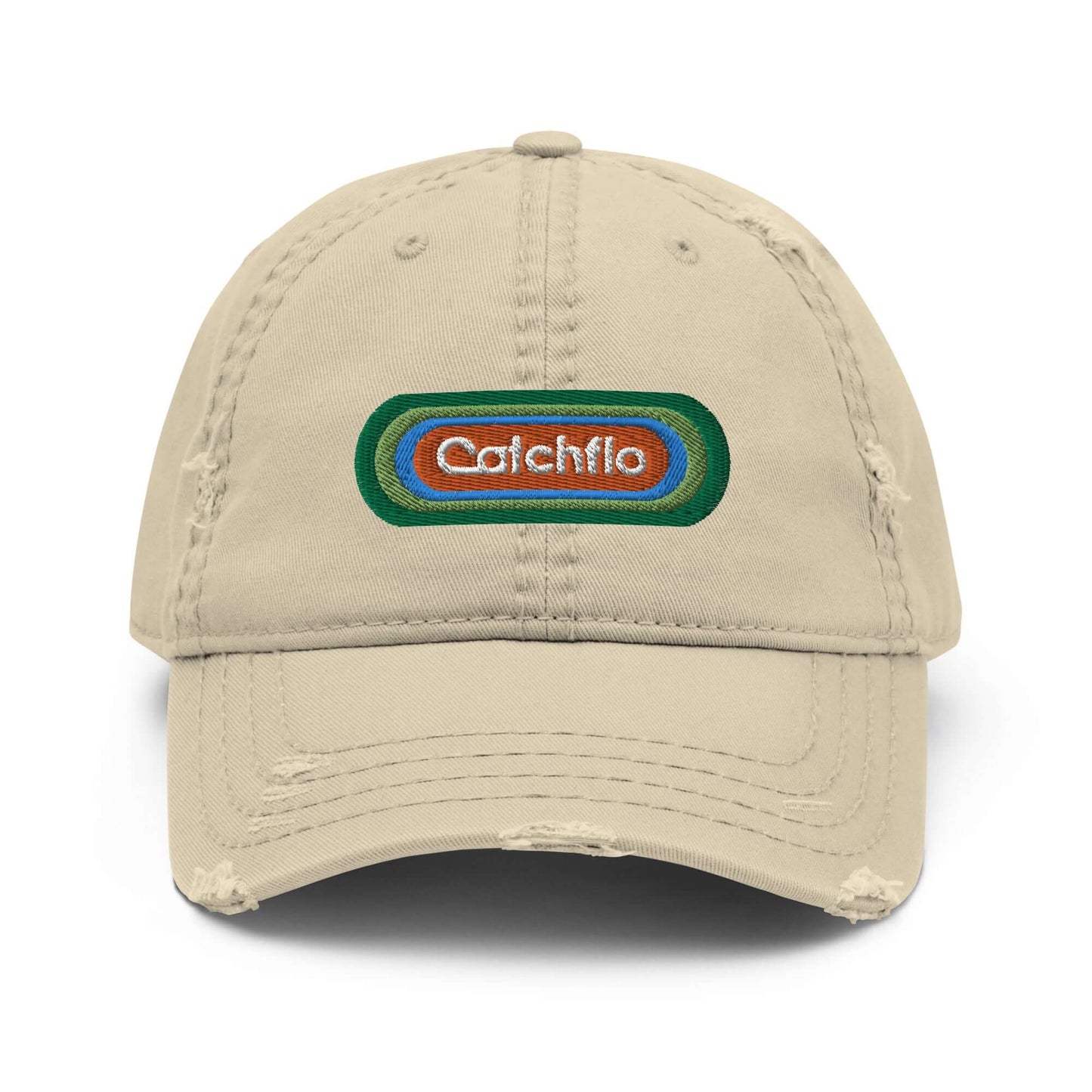 Flo Pulse Patch Distressed Dad Hat