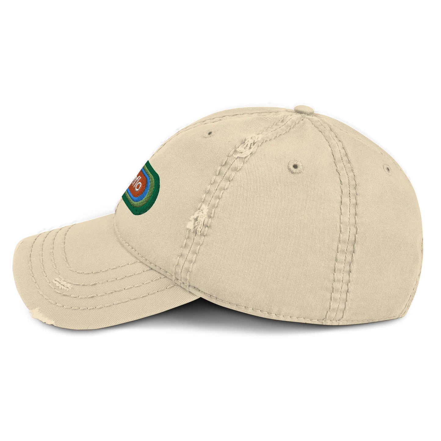 Flo Pulse Patch Distressed Dad Hat