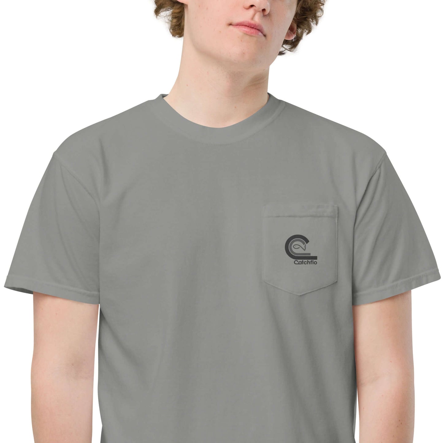 Flo C Unisex Garment-Dyed Pocket T-Shirt