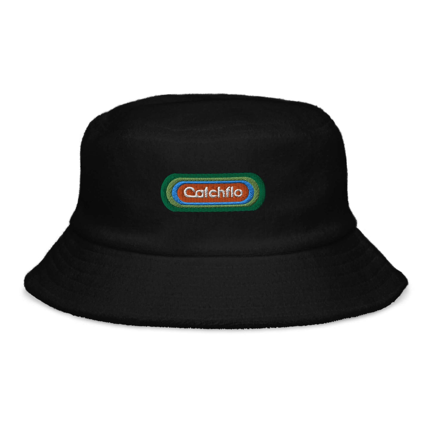 Flo Pulse Patch Terry Cloth Bucket Hat