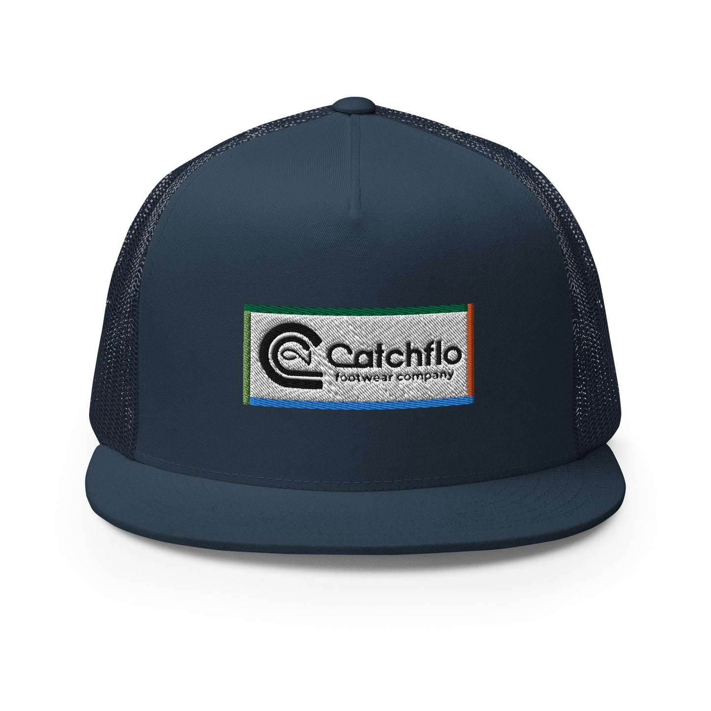 Catchflo Footwear Company Flat Bill Trucker Hat (13 color choices)