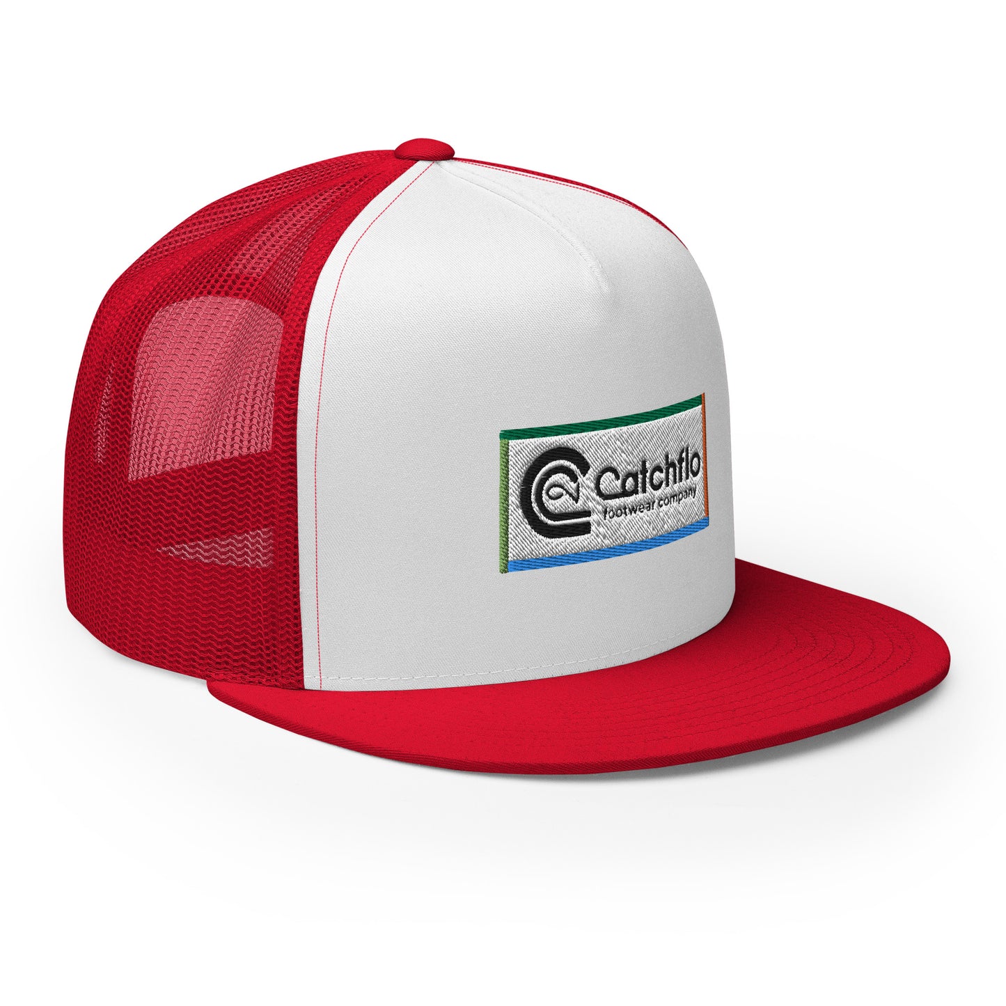 Catchflo Footwear Company Flat Bill Trucker Hat (13 color choices)