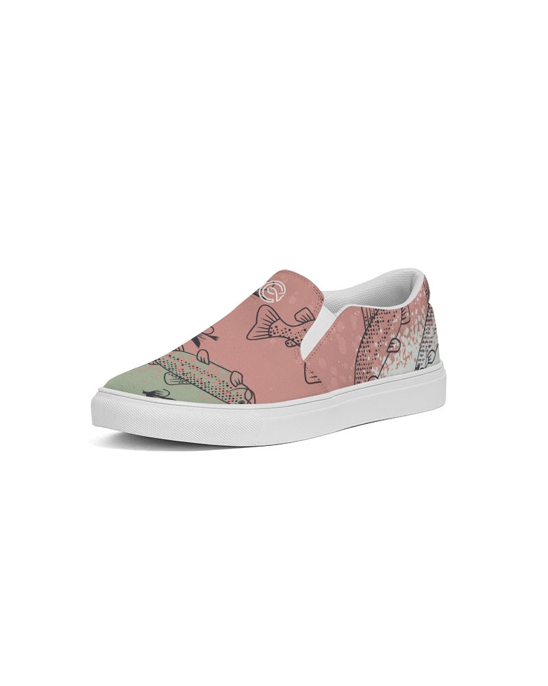 Women’s slip-on popular canvas shoes - Rainbow