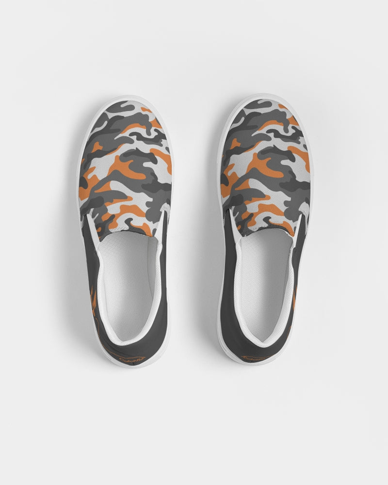 Vans orange hotsell camo shoes