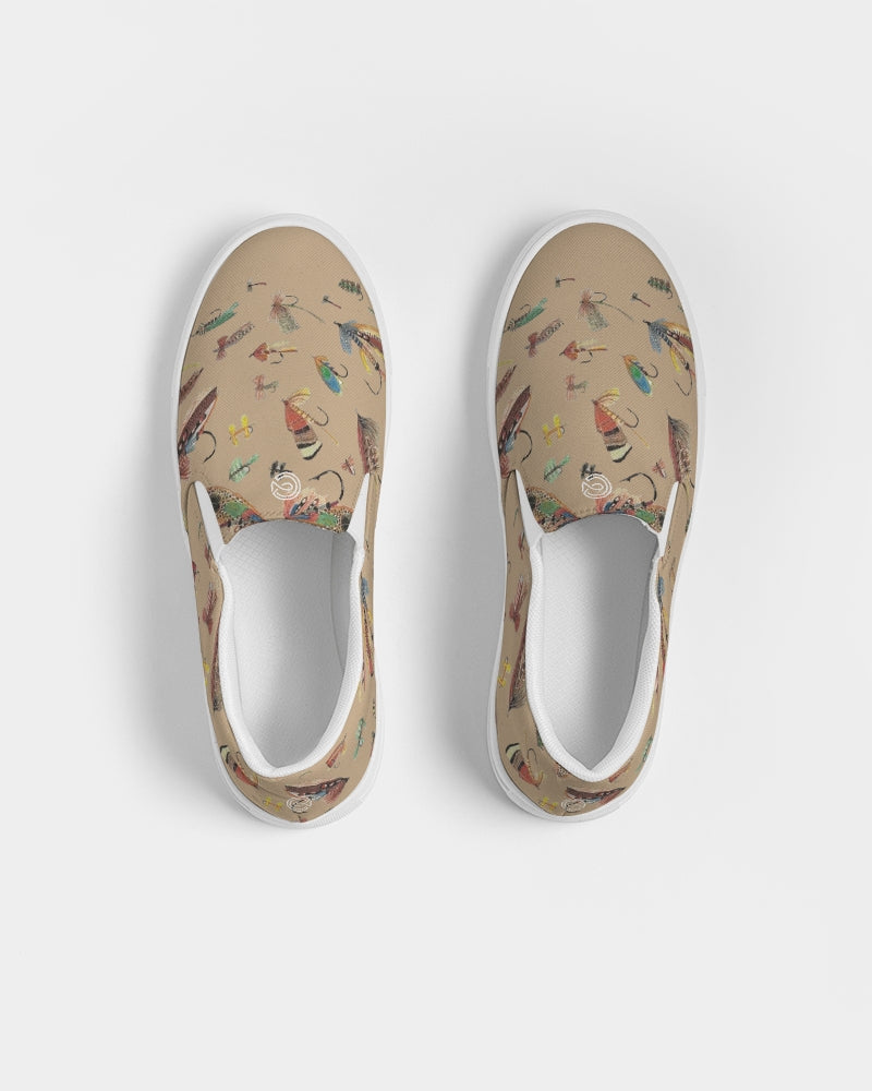 Womens Retro Rain Slip-On Canvas Shoe (beige)