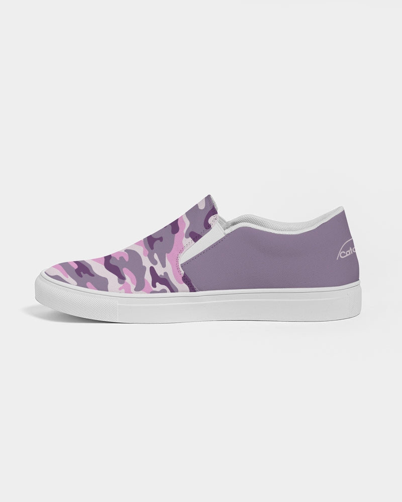 (QUICK SHIP) Womens Flo Flyer Dry 2 Slip-On Canvas Shoe (purple camo)