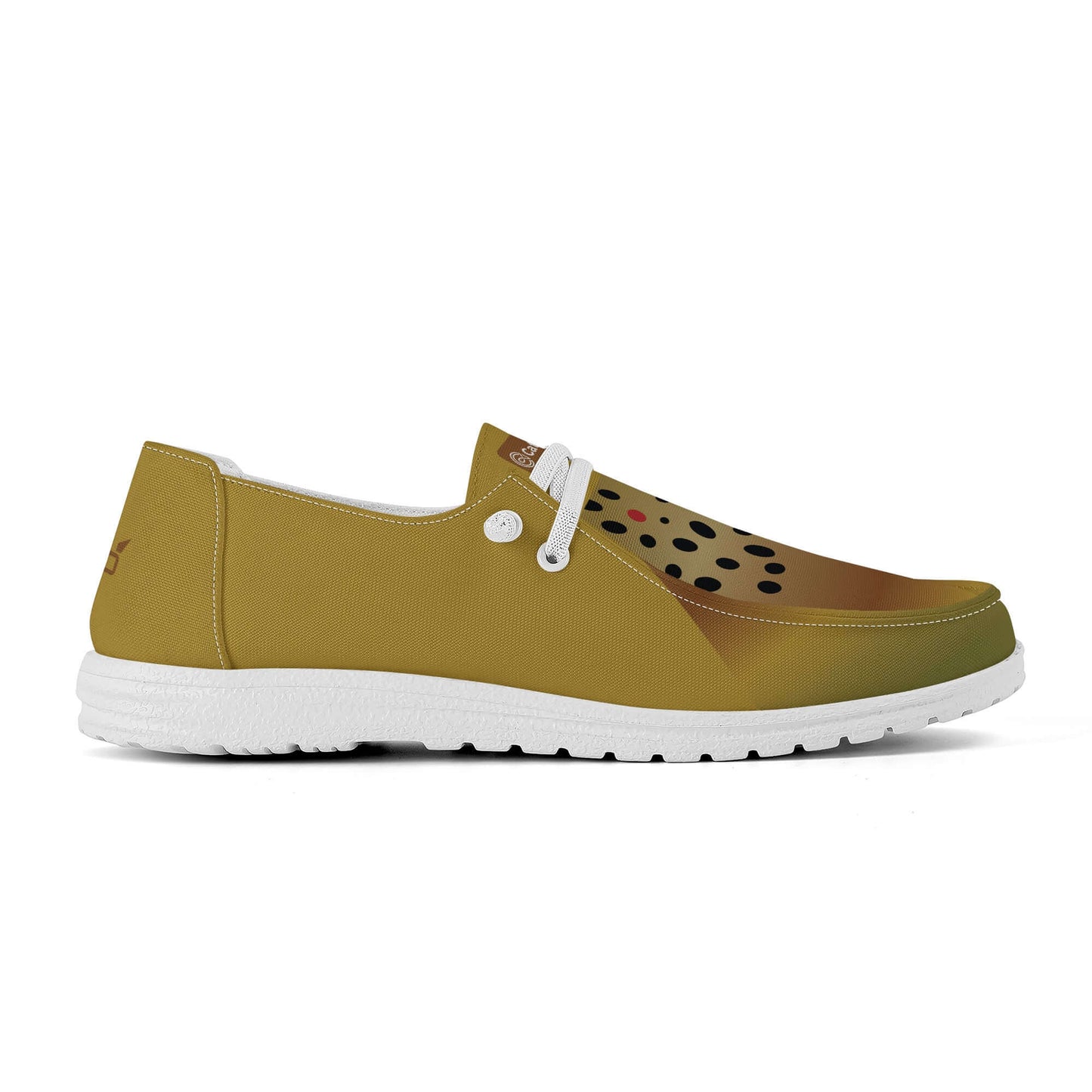 custom brown trout shoes custom brown trout slip on shoes