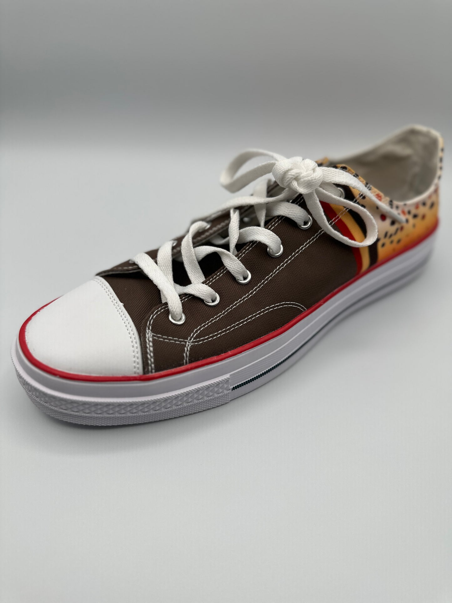 (SAMPLE) Mens Brown Trout Retro Canvas Shoe