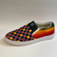 (RE-FLO RECYCLE) Mens Brookietown Checkmate Slip-On Canvas Shoe