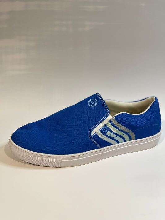(RE-FLO RECYCLE) Mens Flo Flyer Dry 1 NTF Slip-On Canvas Shoe (blue)