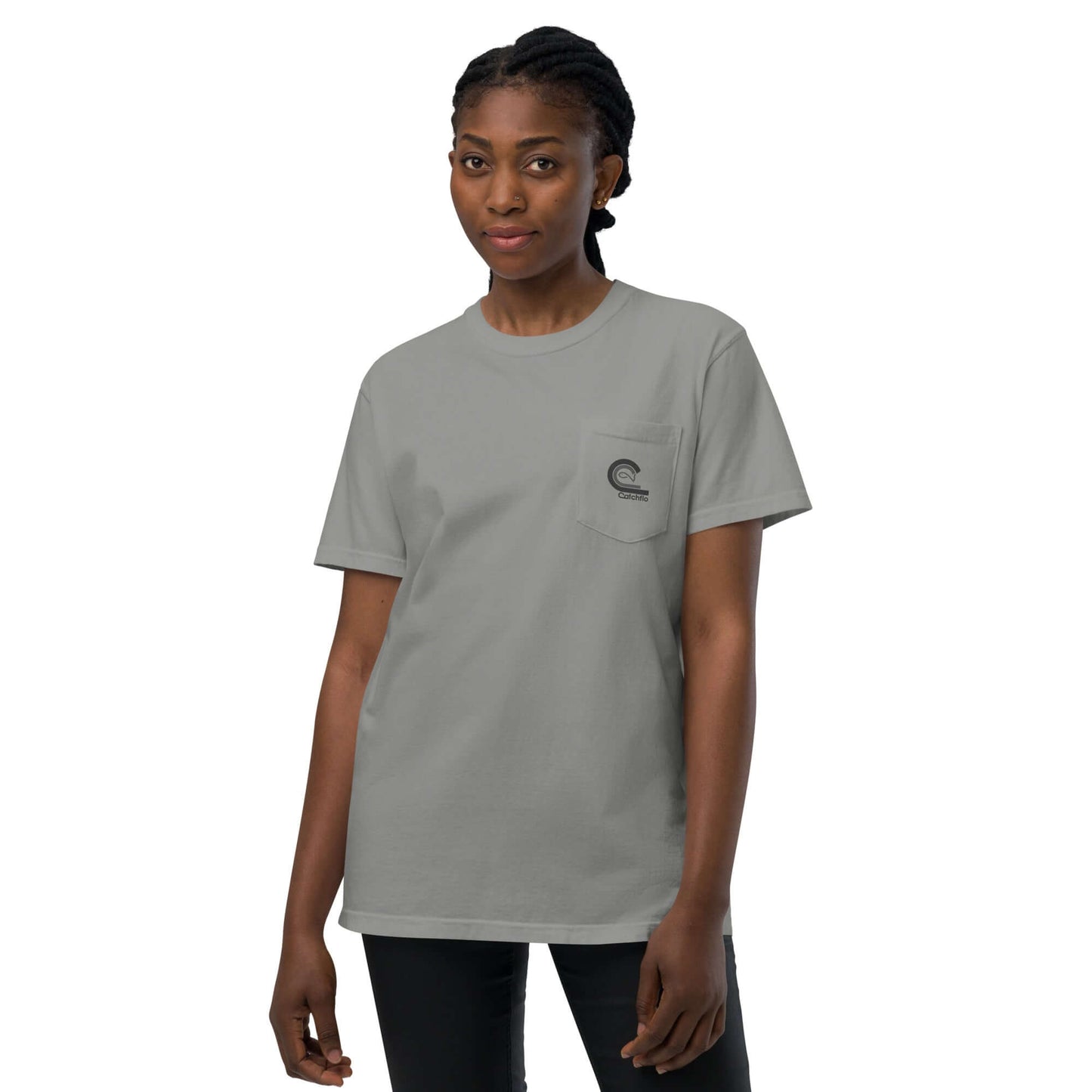 Flo C Unisex Garment-Dyed Pocket T-Shirt
